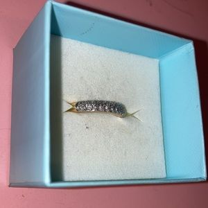 Semi eternity diamond ring